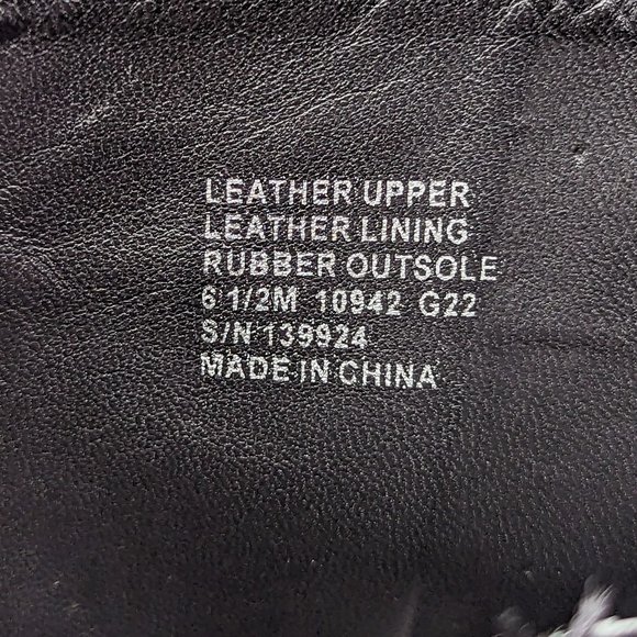 Tory Burch Women Expedition Black Leather Square Toe Dressy Ankle Boots size 6.5 - Picture 12 of 12